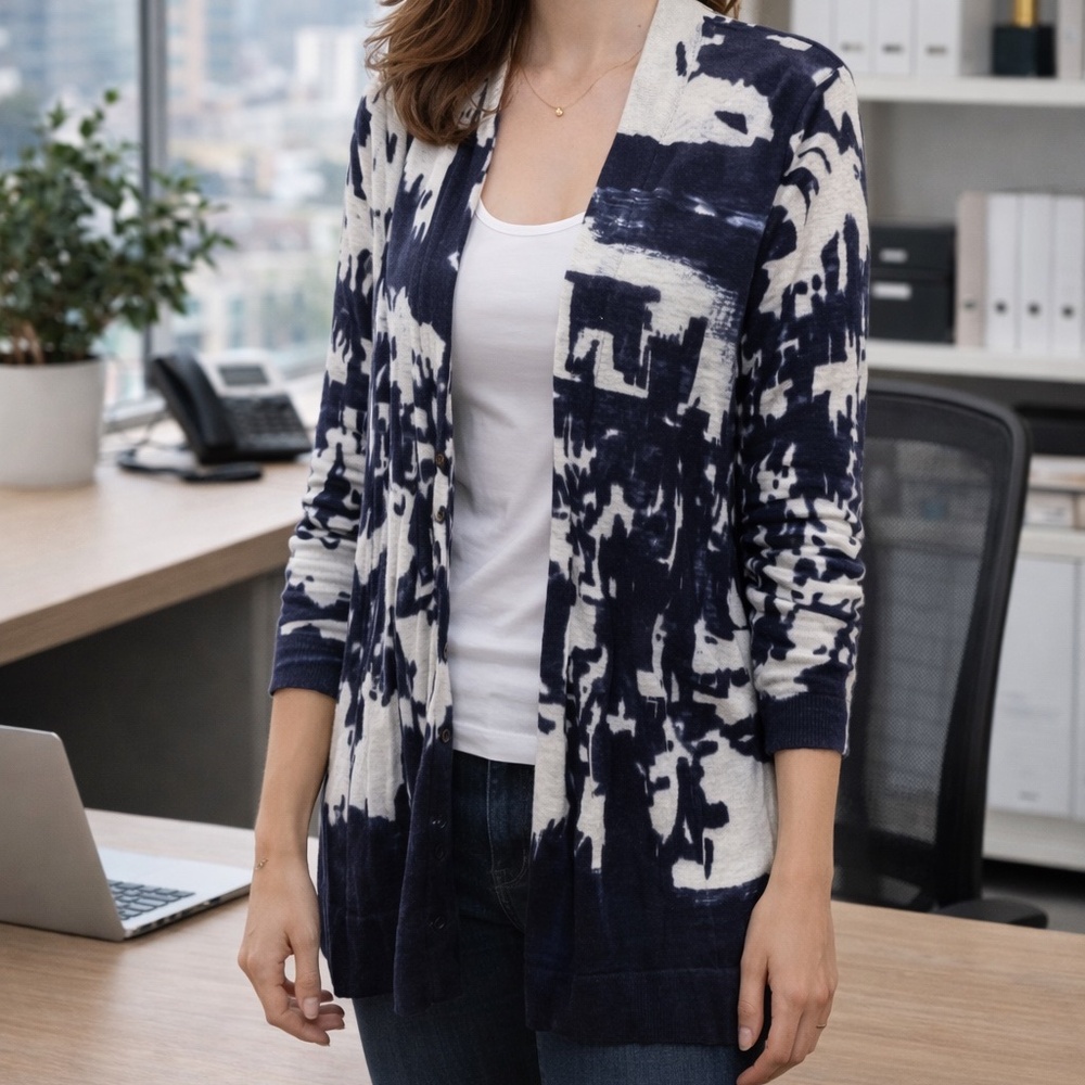 ISDA&CO Cardigan, Size XL,‎ Linen/Cotton